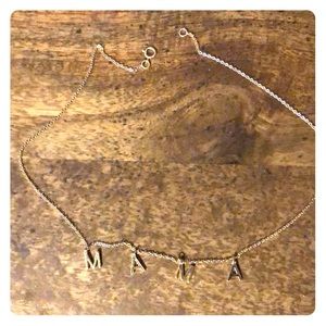 15” mama necklace in gold